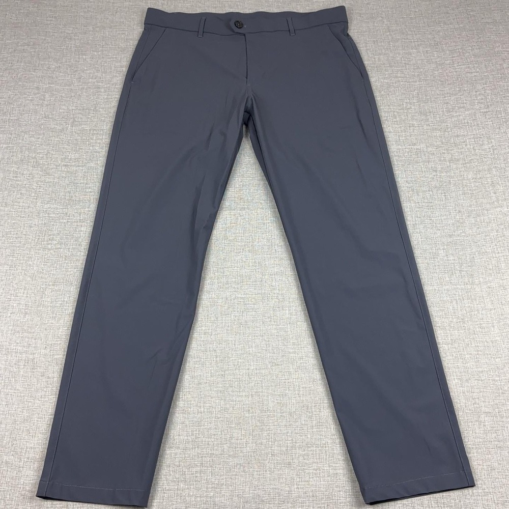 Greyson Montauk Pants Mens 34x30 Blue Gray Stretch Performance Golf Trouser